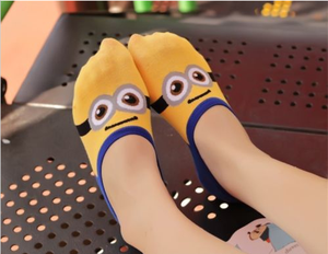 2017Hot alta calidad compras en línea Argyle gráfico <span class=keywords><strong>minions</strong></span> patrón <span class=keywords><strong>Calcetines</strong></span> - Product Image 1