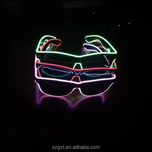 Party Wear Colorful EL Flashing Glasses/Party Showing el lighting up glasses