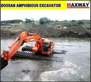 35 Ton Lange Bereiken <span class=keywords><strong>Boom</strong></span> Float Graafmachine Met Side Ponton, Extra Ponton. Ce, Epa, Sgs, Iso, Model: MAX220SD-LA - Product Image 1