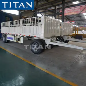 TITAN Flatbed full stake trailer with strong hook