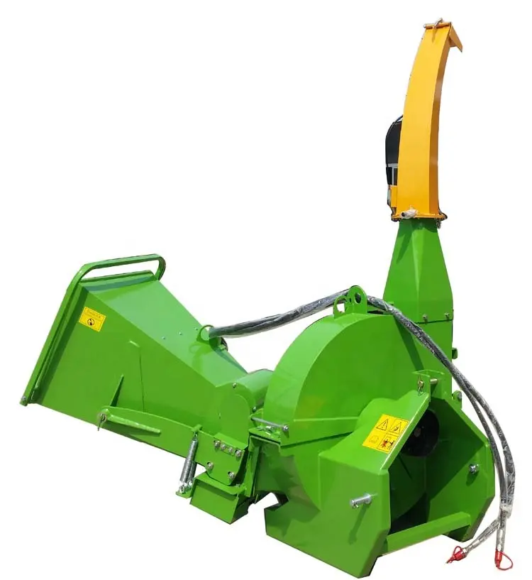 Forestry machinery tractor mounted PTO driven wood chipper machine