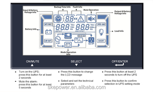 SKE 외부 배터리 온라인 UPS110v 220v <span class=keywords><strong>50Hz</strong></span> <span class=keywords><strong>60Hz</strong></span> 랙 마운트 업 3kva 중국 업 순수 사인파 - Product Image 4
