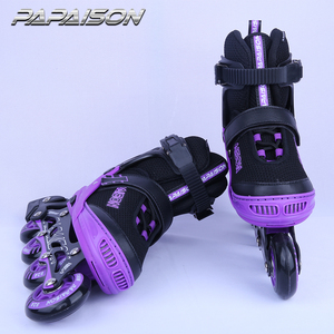 PAPAISON 4 PU LED 84A Patins à roulettes réglables à clignotants sûrs, talons de patinage, patins en ligne de haute qualité pour l'extérieur - Product Image 5