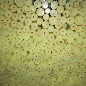 ผู้ผลิตจีนขายส่งความแข็งแสงสีเหลืองยูรีเทน PU ก้านยาง100มิลลิเมตรเส้นผ่าศูนย์กลาง - Product Image 2