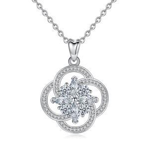 WomenジュエリーValentineギフトZircon Stone 925シルバースターリングネックレス - Product Image 1