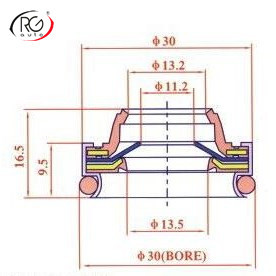 Sello de Eje de Compresor de Aire Acondicionado para Automóvil, Sello de Eje de Compresor para <span class=keywords><strong>Denso</strong></span> CK30X14.3C para Nippon <span class=keywords><strong>10PA15C</strong></span> / 10PA17C / 10PA20C - Product Image 6