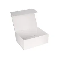 Di lusso eco-friendly personalizzato forma a libro duro di vibrazione top bianco piccolo pieghevole scatola di carta scatola regalo magnetica