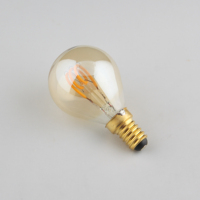 Ampoule LED à Filament doux, vintage 220V 2W E14, lampe de mariage à filament doux G45