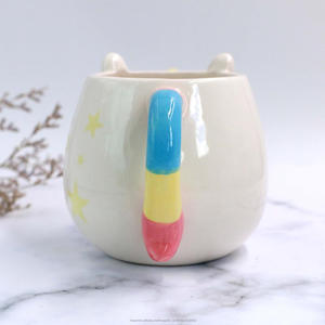 EW80190 precio de fábrica al por mayor de <span class=keywords><strong>cerámica</strong></span> taza blanca unicornio 3D taza para el regalo - Product Image 5