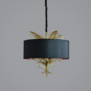 <span class=keywords><strong>Lustre</strong></span> en laiton de style marocain noir de luxe avec suspension en cristal en forme de <span class=keywords><strong>palmier</strong></span>, personnalisation acceptée - Product Image 3