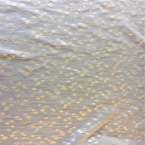 Tessuto organico in tessuto di seta <span class=keywords><strong>Lurex</strong></span> Jacquard broccato di seta metallizzata in Dirac di fabbricazione francese per biancheria da letto e abiti - Product Image 4