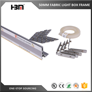 Sistem Banner Kain Tegangan Satu Sisi Profil Aluminium Kotak Cahaya 50mm - Product Image 2