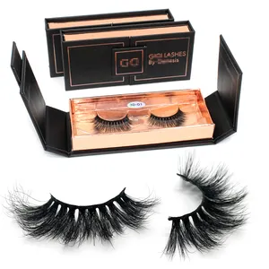 3D mink private label false eyelashes low price eyelash box packaging with high quality