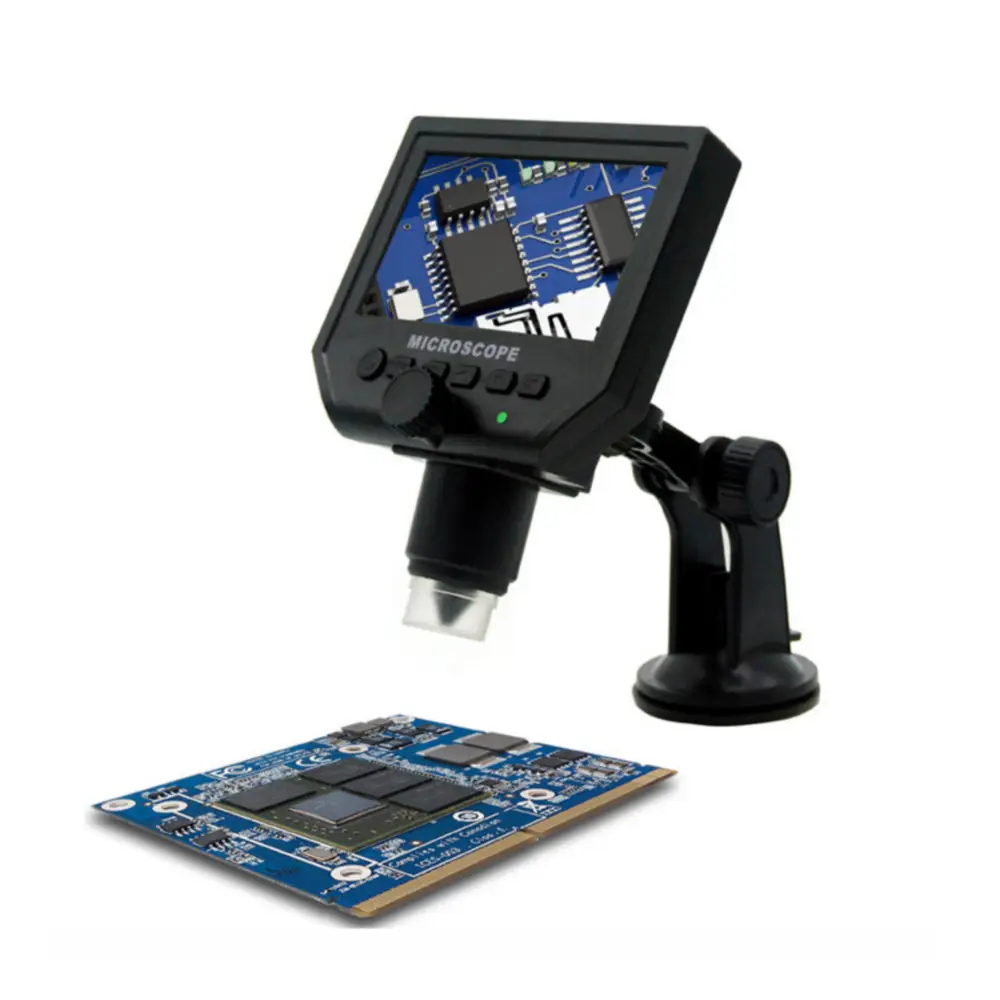 4.3 inch LED HD Screen Industriële Electron Digitale Microscoop 600X Vergrootglas Telefoon Printplaat Reparatie