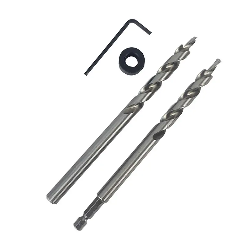 positioning two steps drill 9.5mm open pore drills bits stainless high speed steel twist alloy drilling six angle handle chamfer