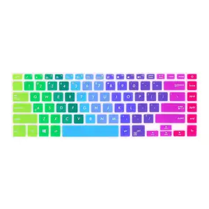 Factory Price fashion rainbow Keyboard Film Silicone keyboard cover for ASUS ZenBook Pro UX550 UX580 15.6"