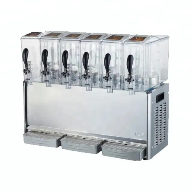 6 bowls spraying & stirring type/cooling & heating type juice dispenser