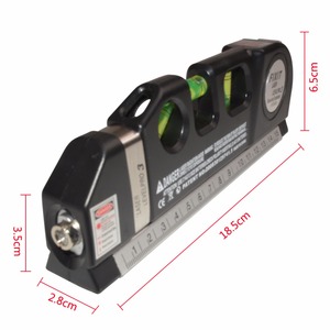 Nouveau niveau laser <span class=keywords><strong>pas</strong></span> <span class=keywords><strong>cher</strong></span>, mètre de mesure horizontale et verticale, ruban de mesure de 8 pieds, aligneur - Product Image 4