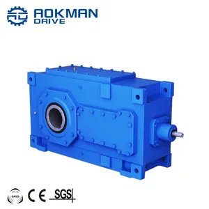 AOKMAN B series 90 degree 30 1 ratio helical gear speed reducer gearbox