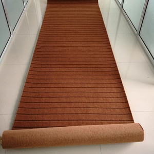 Punzonado no tejido <span class=keywords><strong>rayas</strong></span> al aire libre acanalado alfombra Jacquard - Product Image 1