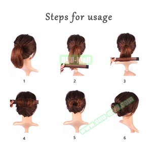 Lot de 7 coiffeurs Magic DIY Hair Twist Donut <span class=keywords><strong>Bun</strong></span> Maker - Product Image 5