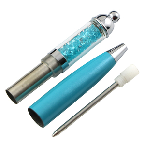 Văn Phòng Phẩm Nhật Bản Ngắn Lỏng Long Lanh Bút DIY Herbarium Chunky Rỗng Ống Nổi Bút <span class=keywords><strong>Mini</strong></span> Pha Lê Fillable Bút Với Keychai - Product Image 2