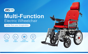 Engelli ve Yaşlılar İçin Yatarlı Sırtlıklı Akıllı Alüminyum Alaşımlı Taşınabilir Pilli Hafif Katlanabilir Elektrikli Tekerlekli Sandalye - Product Image 6