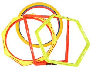 Anneaux d'agilité-Cerceaux hexagonaux-Améliorez votre vitesse dans le football football avec sac - Product Image 3