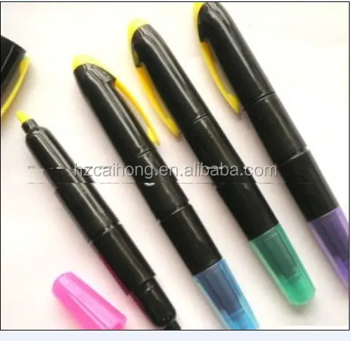 2 ב 1 קידום מכירות ניתן למחיקת סימון עט עם שני טיפים ומחיקים, CH-6310