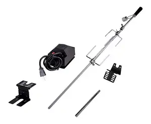 Kit de Asador Giratorio Universal Deluxe, Pinchos para <span class=keywords><strong>Kebab</strong></span>, Parrillas Eléctricas Giratorias Automáticas para Barbacoa - Product Image 1