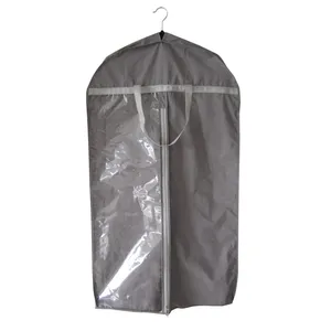 best quality recycled 100% cotton garment suit bag with pvc window