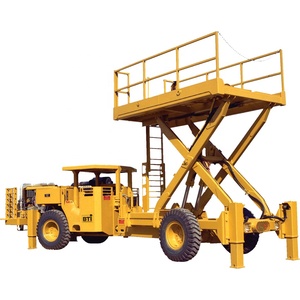 underground mine scissor lift vehicle <span class=keywords><strong>The</strong></span> frames are articulated with steering angle - Product Image 1