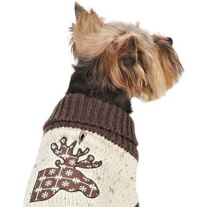 Paleo Pet giyim üreticisi pamuk kedi köpek Jumper giyim pençeleri yavru Pet giysi deri pençeleri örgü köpek kazak - Product Image 5