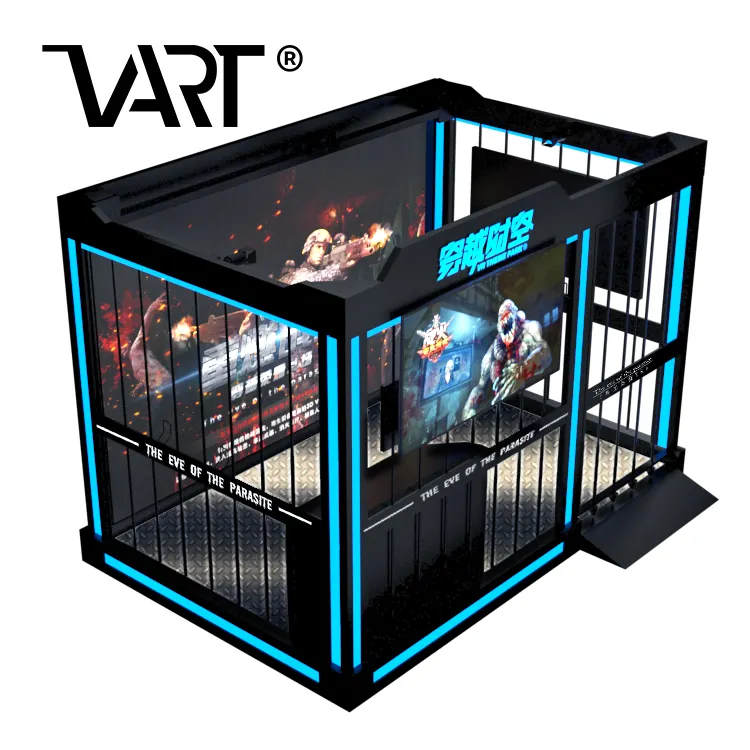 Virtual Reality Multiplayer Iron Cage Standing Equipment 4 Persons VR Shooting Simulator 9D Games VR Machine