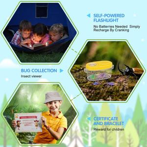 Thiên Nhiên Explorer Kit, Trẻ Em Ngoài Trời Cuộc Phiêu Lưu Bao Gồm Tự-Powered Đèn Pin, Ống Nhòm, La Bàn, 19PCS Quà Tặng - Product Image 3