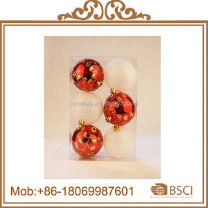 Bola de <span class=keywords><strong>Navidad</strong></span> de Plástico Pintada de Rojo Brillante y Mate de 6 cm - Product Image 2