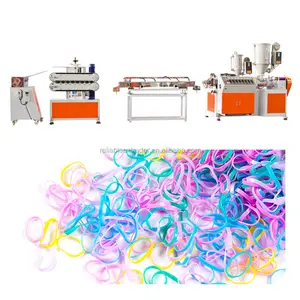 Double Machine Co Extrusion Synthetic Rubber Band Extrusion Machine Equipment Production Multicolored Rubber Band Extrusion Mach