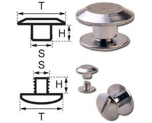 Đinh Tán Bằng Đồng M2.5 Đinh Tán Có Rãnh Đinh Vít Nam & Nữ Chicago Vít - Product Image 1
