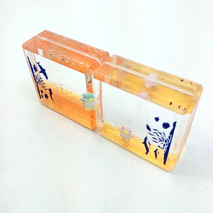 ลูกบาศก์สี่เหลี่ยมลอยของเล่นเล็กๆน้อยๆจับเวลาของเหลวน้ำมันสำหรับเด็ก - Product Image 3