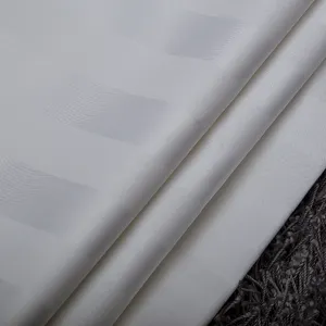 Parure de lit en satin, tissu gris à rayures, jacquard, literie 100% coton livraison gratuite