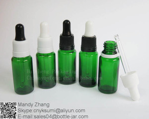 Petit 15 ml verre bouteille d'huile essentielle avec <span class=keywords><strong>dameur</strong></span> gouttes évidente - Product Image 3