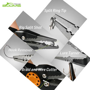 Pince à pêche en aluminium Booms Fishing X09 avec cordon et étui - Product Image 2