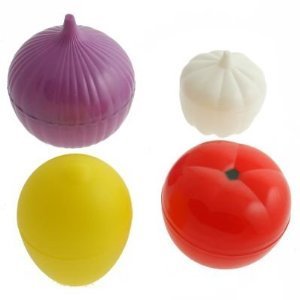 Oem 4 Pak Fruit & Groente Opslagbakjes, Ui, Citroen, Tomaat En Knoflookspaarder - Product Image 3