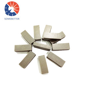 3 segmentos de diamante sintético mejor para hoja de sierra de corte de piedra de basalto de granito 24x12x15mm OEM ISO9001 certificado 3 años - Product Image 2