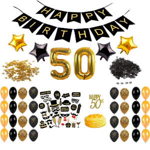 Palloncini per Festa di Compleanno 30 Anni, Decorazioni, Grande Palloncino in Foil '30 Years', Palloncini in Lattice Bianchi e Neri - Product Image 2
