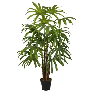 1.55 متر Rhapis Excelsa طويل القامة شجرة النخيل وهمية داخلي