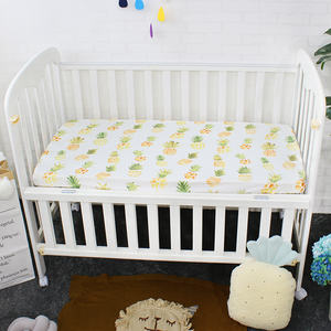 Custom לנשימה יילוד פעוט מיטת משתלת מצעים עריסה אורגני מצויד 100% כותנה ג 'רזי תינוק מיטת גיליון סטים - Product Image 2