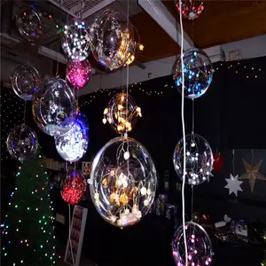 Прозрачная акриловая пустотелая пластиковая сфера для дисплея, большой Рождественский декоративный шар