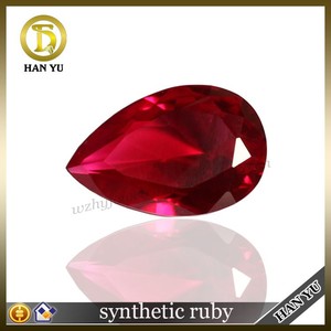 5 # suelto imitación rubi talla pera de gran tamaño - Product Image 1