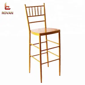 wedding event high tiffany chair gold metal bar stool high chair counter modern chiavari chair for bar